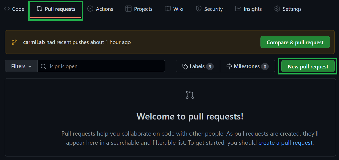 Pull request init