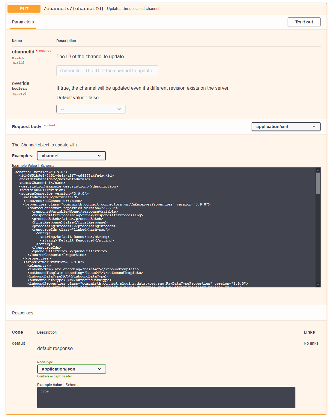 New API documentation detailed