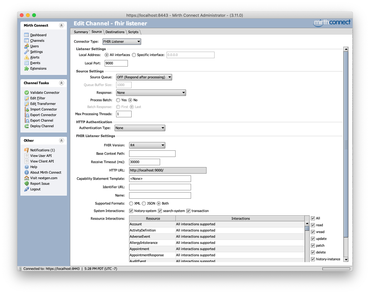 Create FHIR Listener